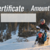 Snow bike gift certificate