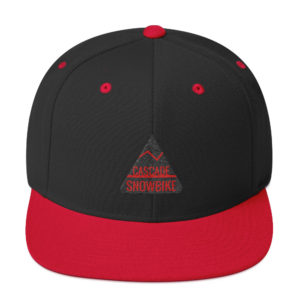 Cascade Snow Bike Snapback - Red/Blk