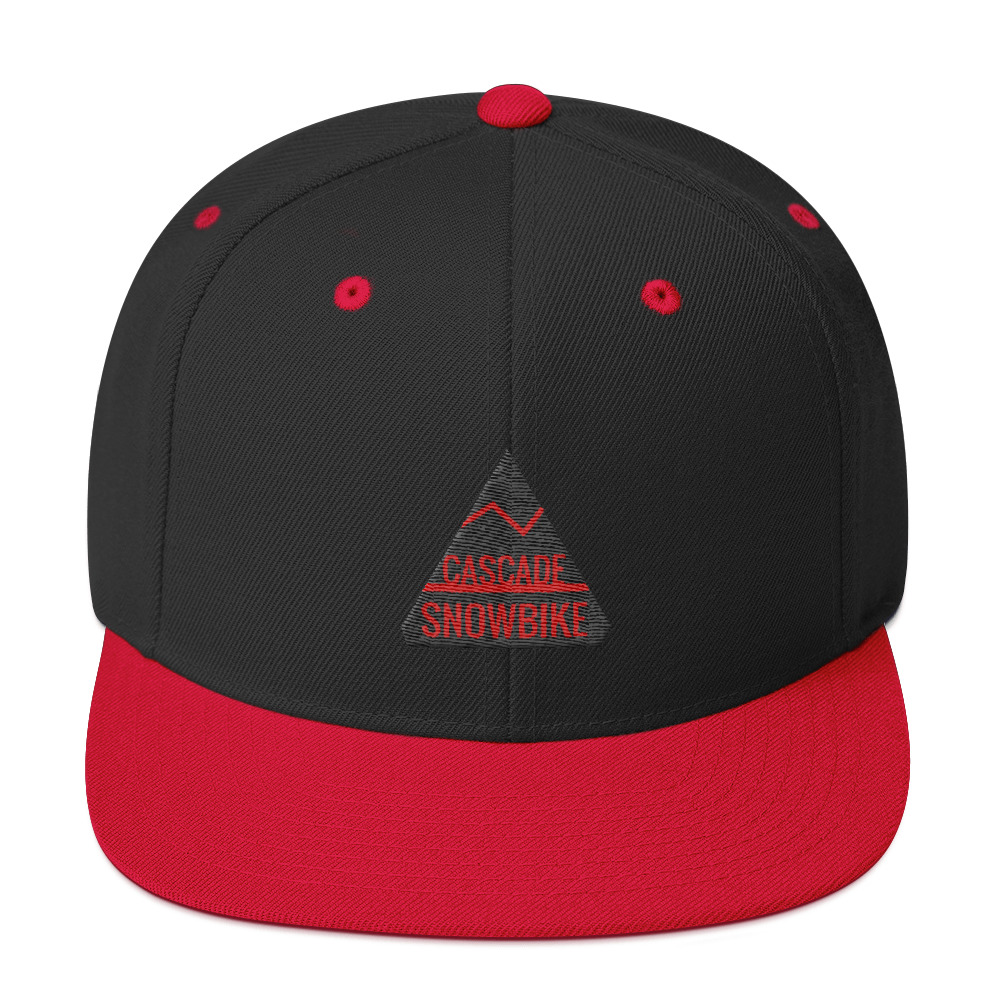 Cascade Snow Bike Snapback - Red/Blk