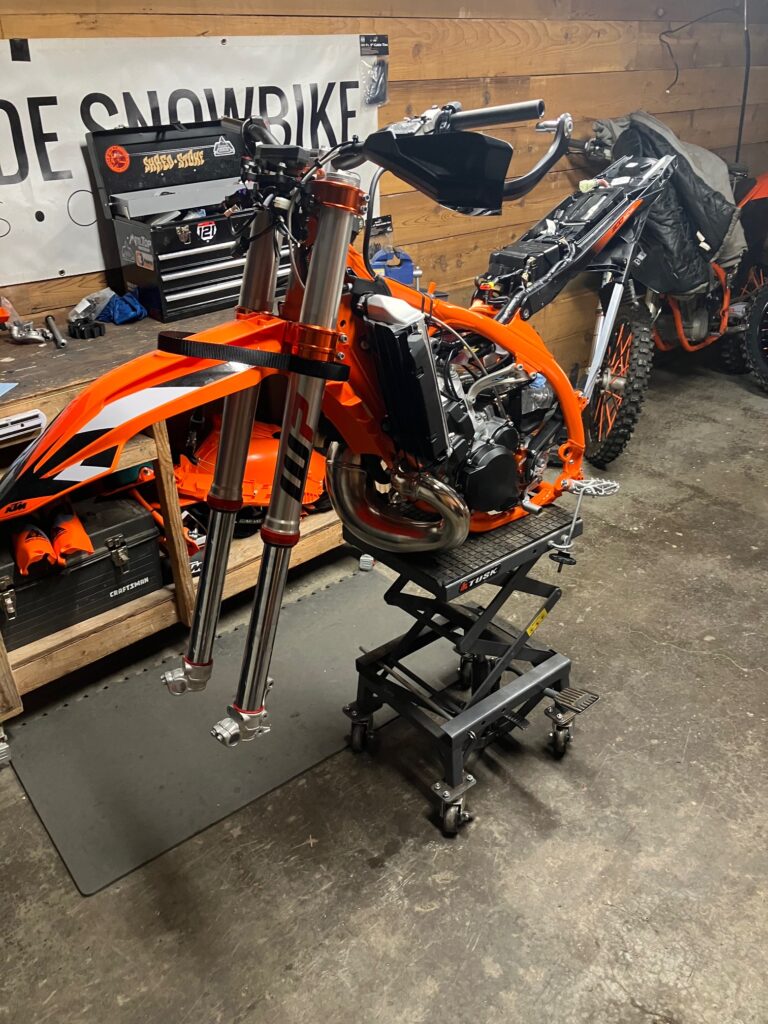 KTM 300 Snowbike Skeleton